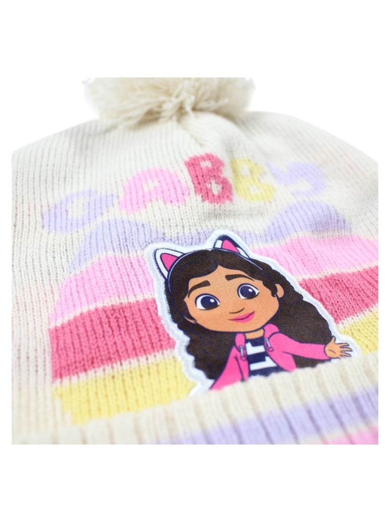 Disney - Bonnet fille imprimé avec pompon Rose - Kiabi