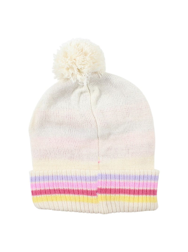 Disney - Bonnet fille imprimé avec pompon Rose - Kiabi