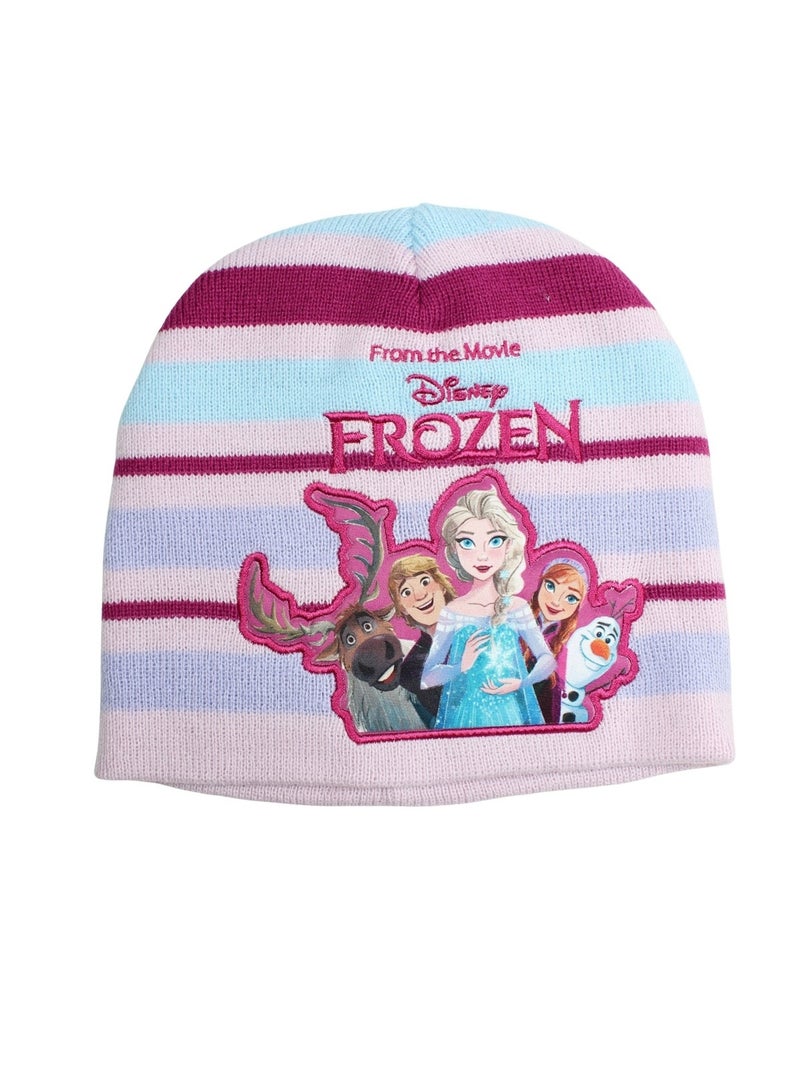 Disney - Bonnet gant Snood fille La Reine des Neiges Mauve - Kiabi