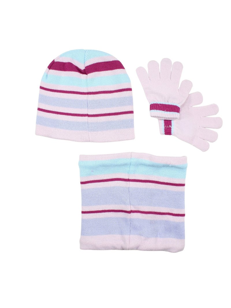 Disney - Bonnet gant Snood fille La Reine des Neiges Mauve - Kiabi