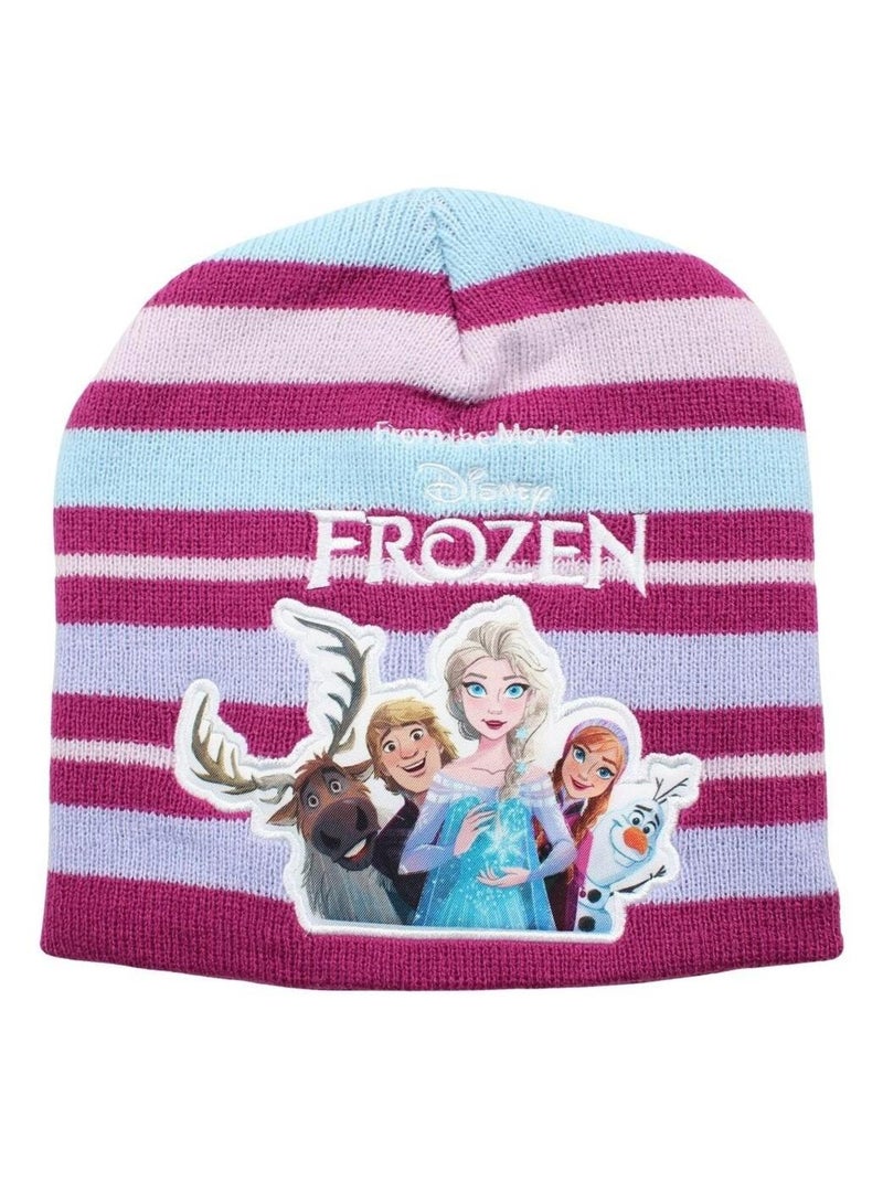 Disney - Bonnet gant Snood fille La Reine des Neiges Violet - Kiabi