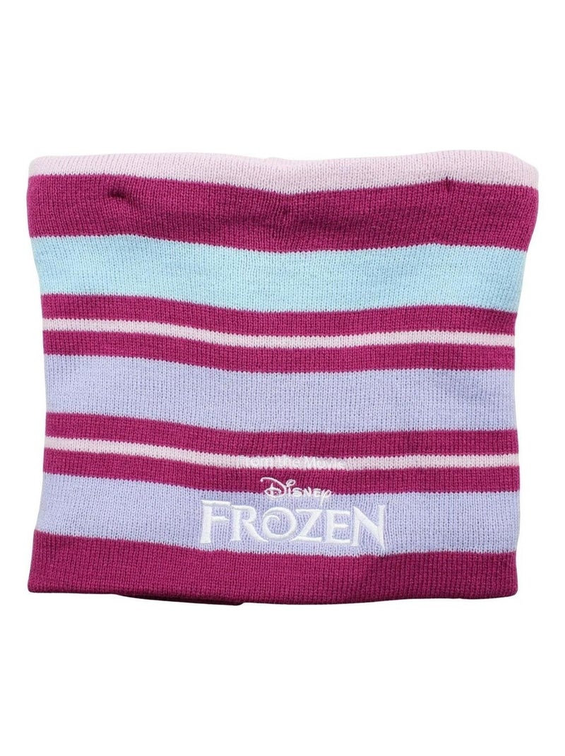 Disney - Bonnet gant Snood fille La Reine des Neiges Violet - Kiabi