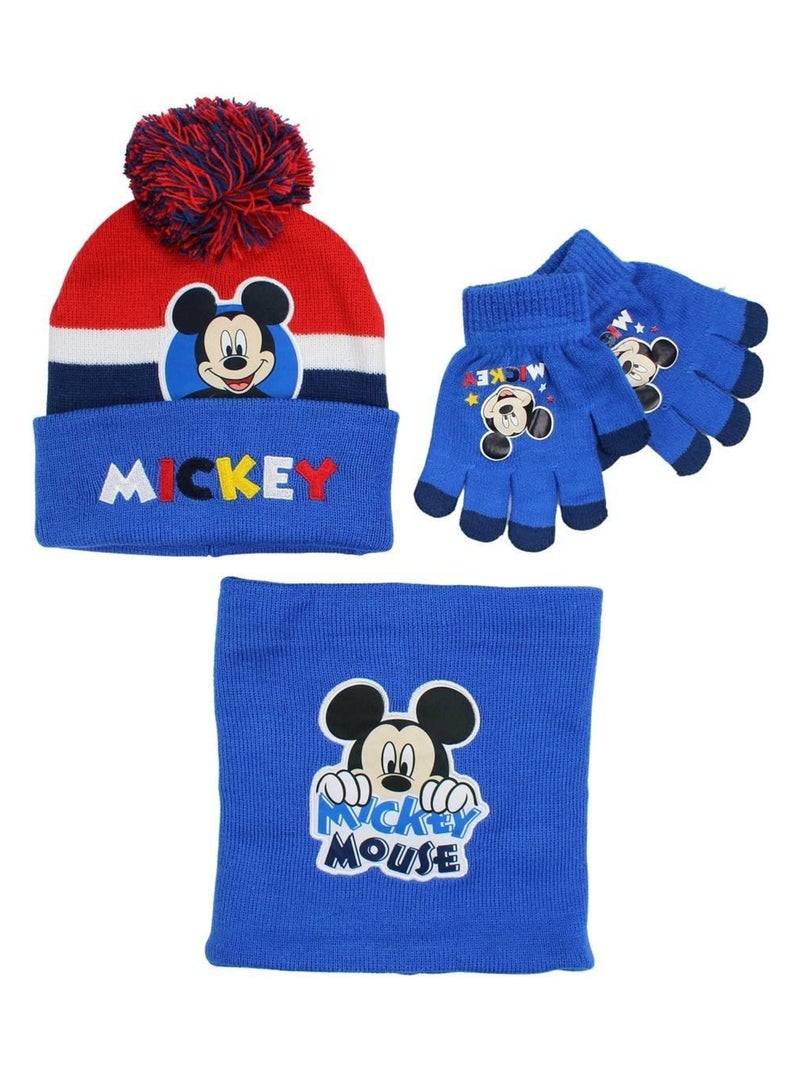 Set Hiver écharpe Bonnet Mickey Garcon Disney Bonnet Gant