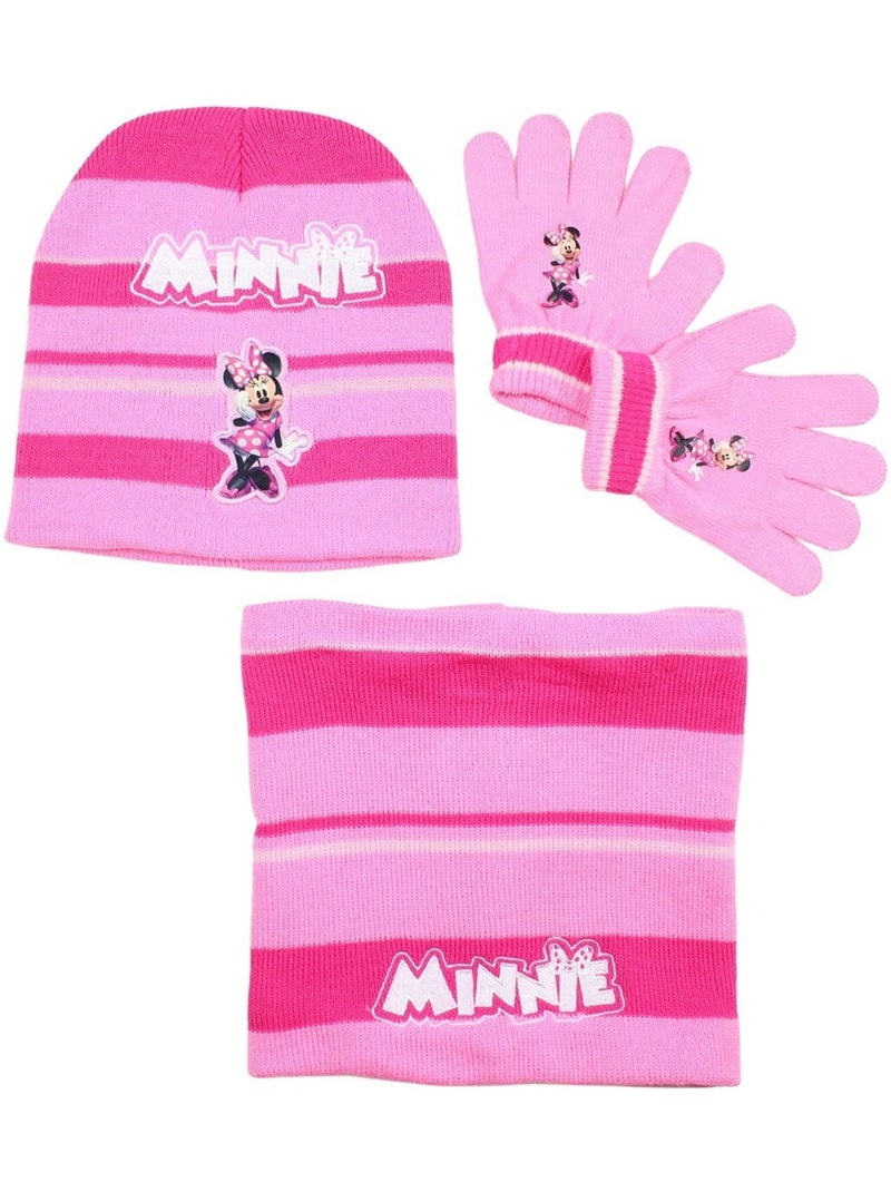 Disney - Bonnet Gants Snood Fille Minnie Rose - Kiabi
