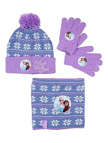 Disney - Bonnet gants snood La Reine des neiges fille