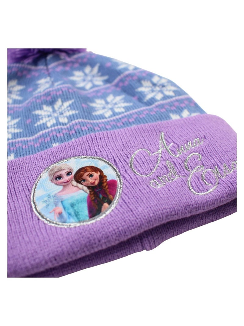 Disney - Bonnet gants snood La Reine des neiges Violet - Kiabi