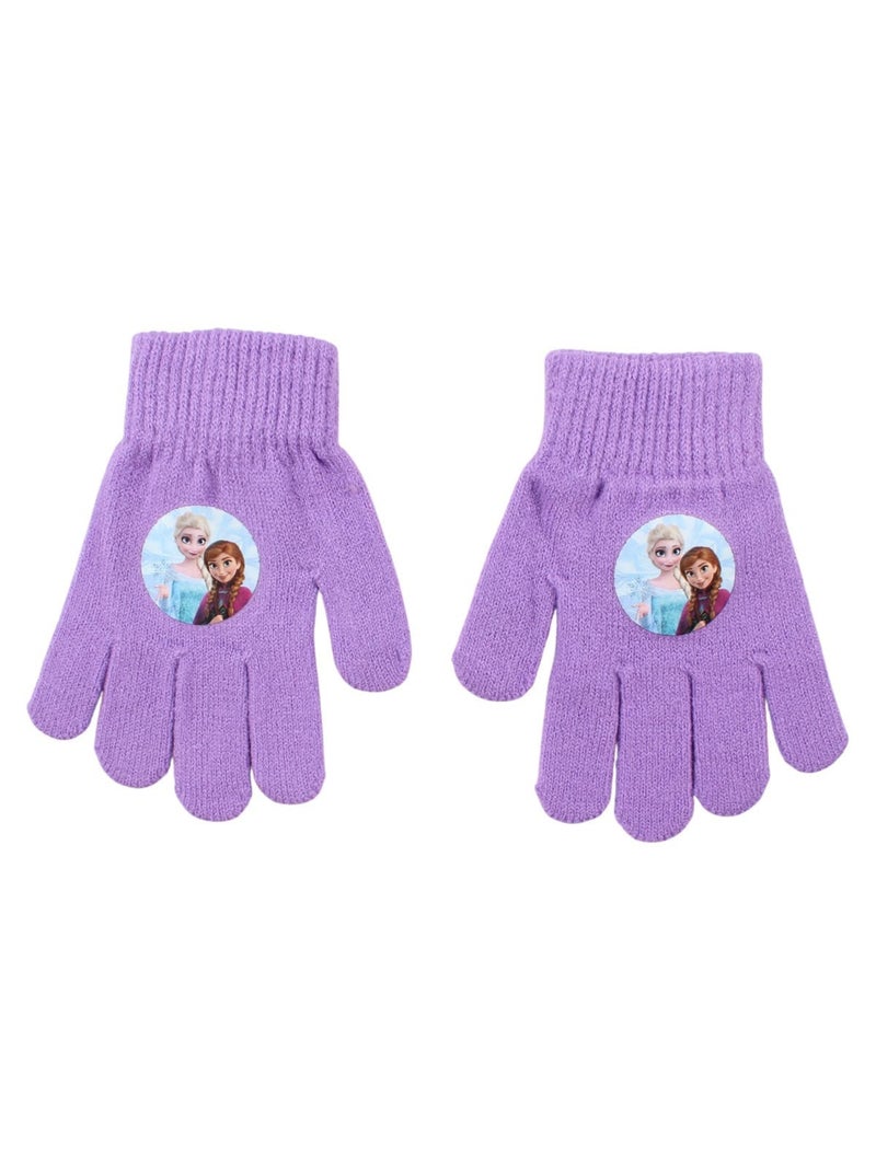 Disney - Bonnet gants snood La Reine des neiges Violet - Kiabi
