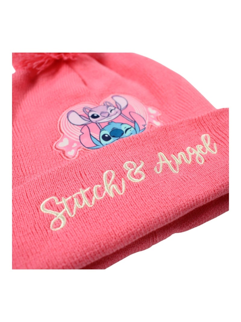 Disney - Bonnet gants snood Lilo et Stitch fille Rose - Kiabi