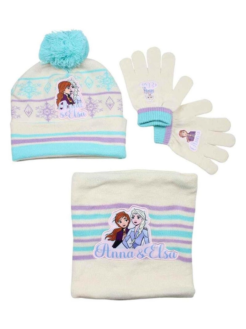 Disney - Bonnet imprimé La Reine Des Neiges Blanc - Kiabi