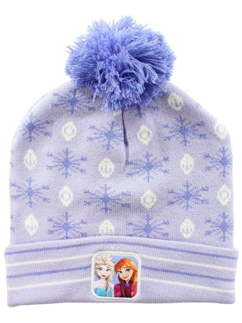 Disney - Bonnet imprimé La Reine Des Neiges Violet - Kiabi