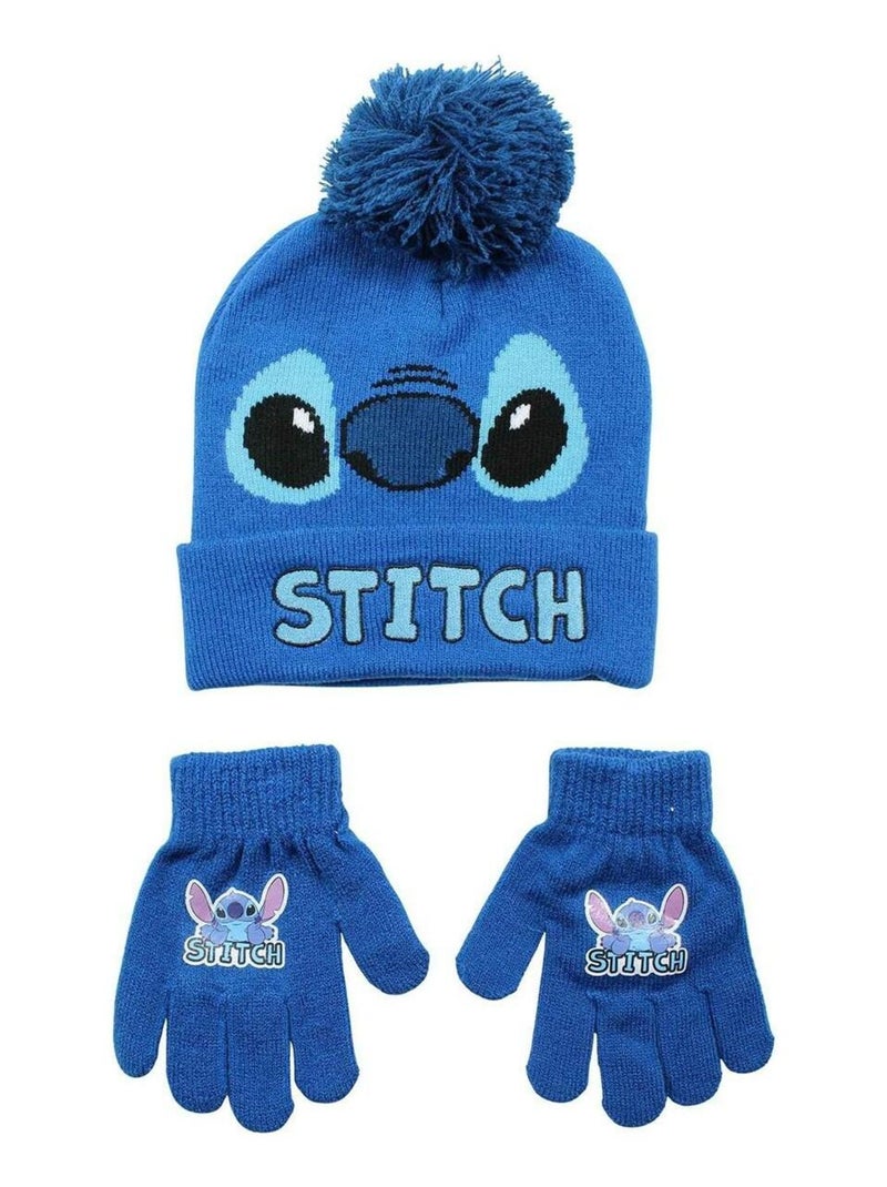 Disney - Bonnet imprimé Lilo Et Stitch Bleu - Kiabi