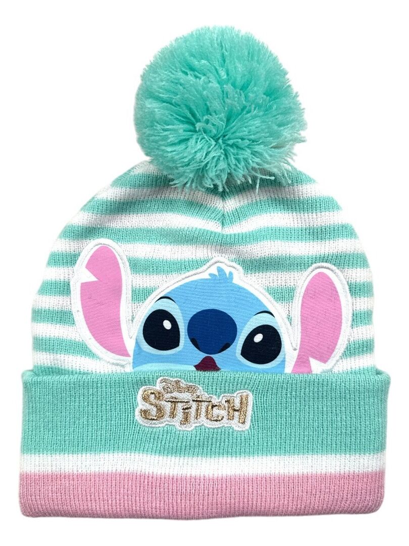 Disney - Bonnet imprimé Lilo Et Stitch Vert - Kiabi