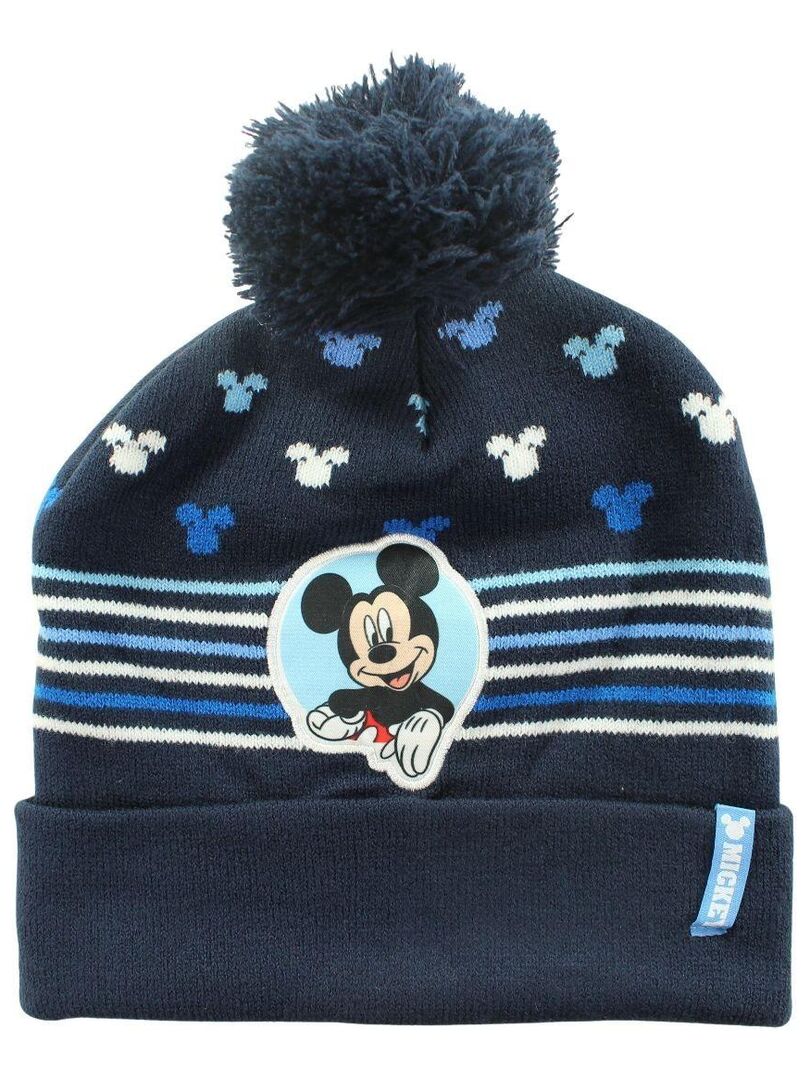 Disney - Bonnet imprimé Mickey Bleu marine - Kiabi