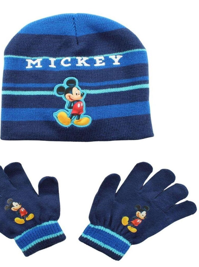 Disney - Bonnet imprimé Mickey Bleu marine - Kiabi