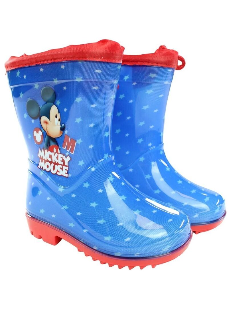 Disney - Bottes garçon imprimé Mickey Bleu - Kiabi