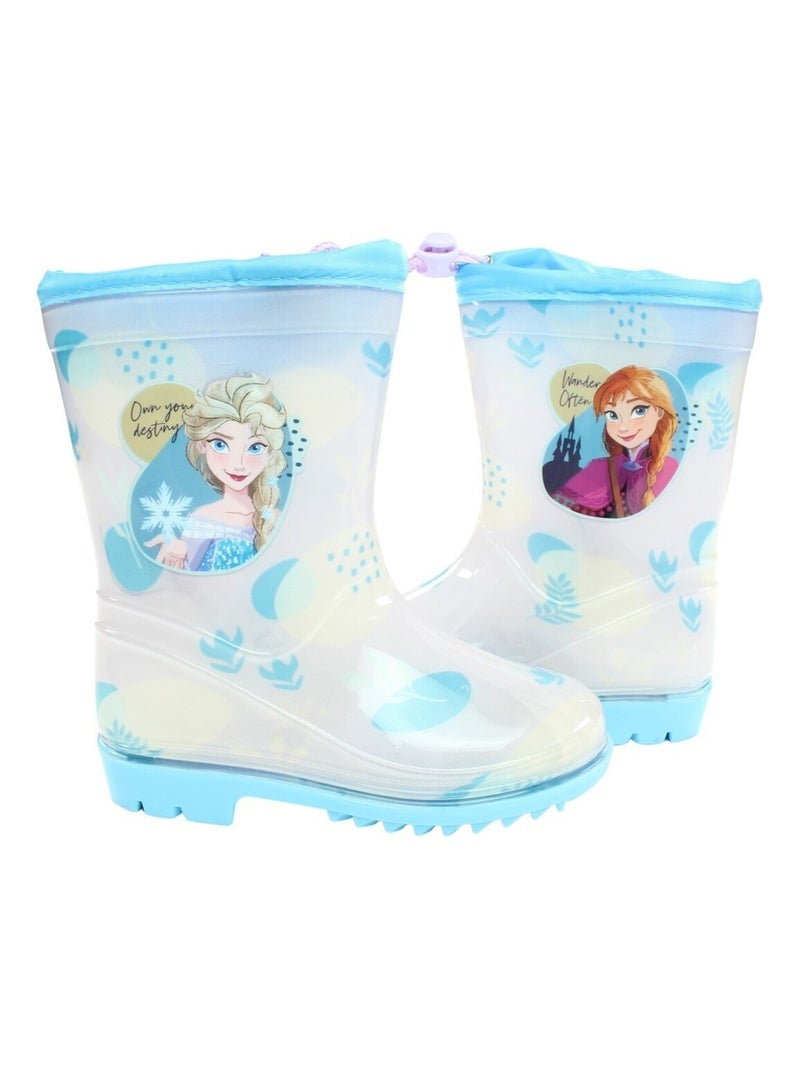Disney - Bottes imprimé La Reine Des Neiges Bleu - Kiabi