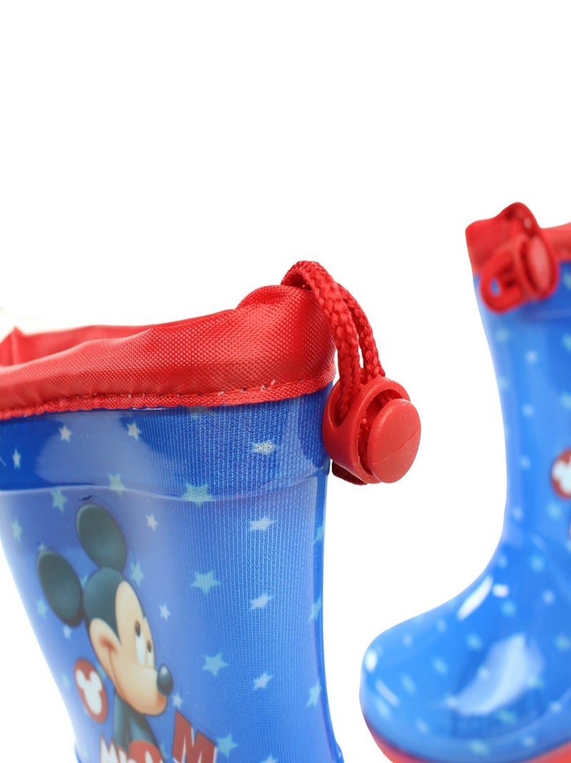 Disney - Bottes imprimé Mickey Bleu - Kiabi