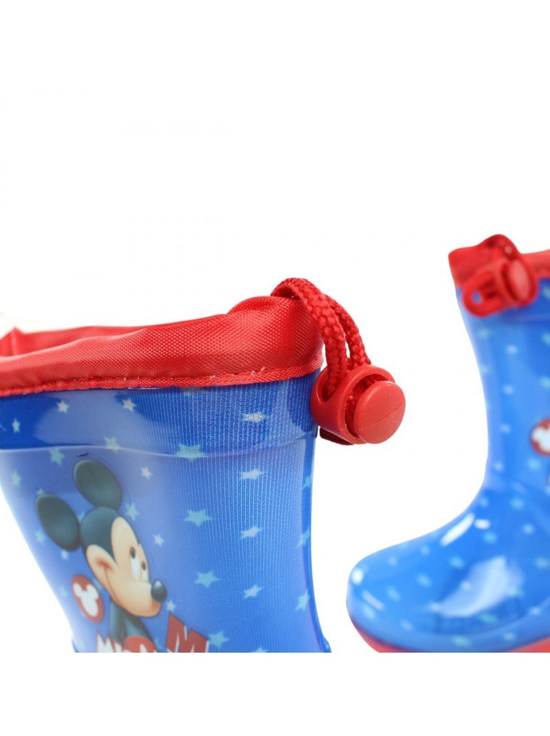 Disney - Bottes imprimé Mickey Bleu - Kiabi
