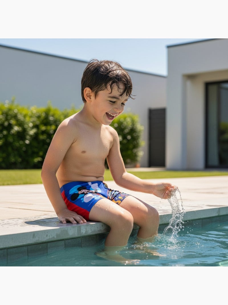 Disney - Boxer de bain enfant imprimé Rouge - Kiabi