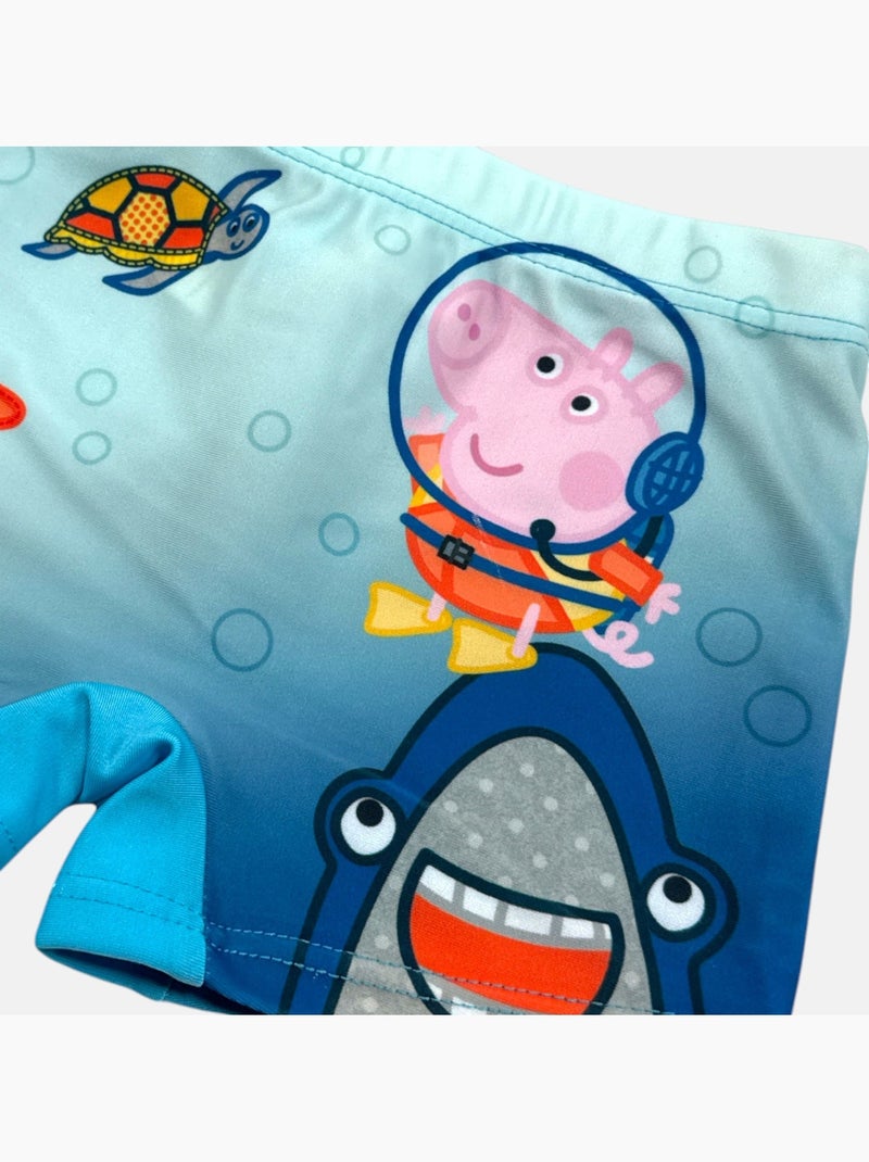 Disney - boxer de bain imprimé, taille élastique Bleu - Kiabi