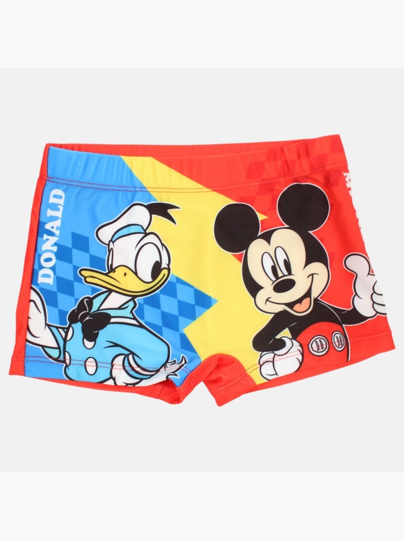 Disney - boxer de bain imprimé, taille élastique Rouge - Kiabi