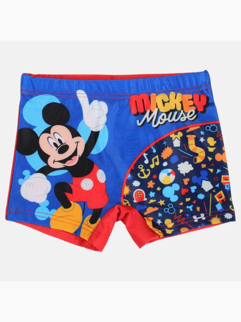 Disney - boxer de bain imprimé, taille élastique Rouge - Kiabi