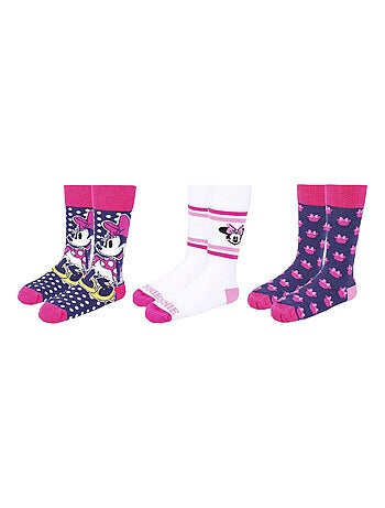 Disney - Chaussettes motif Minnie Mouse (Lot de 3)
