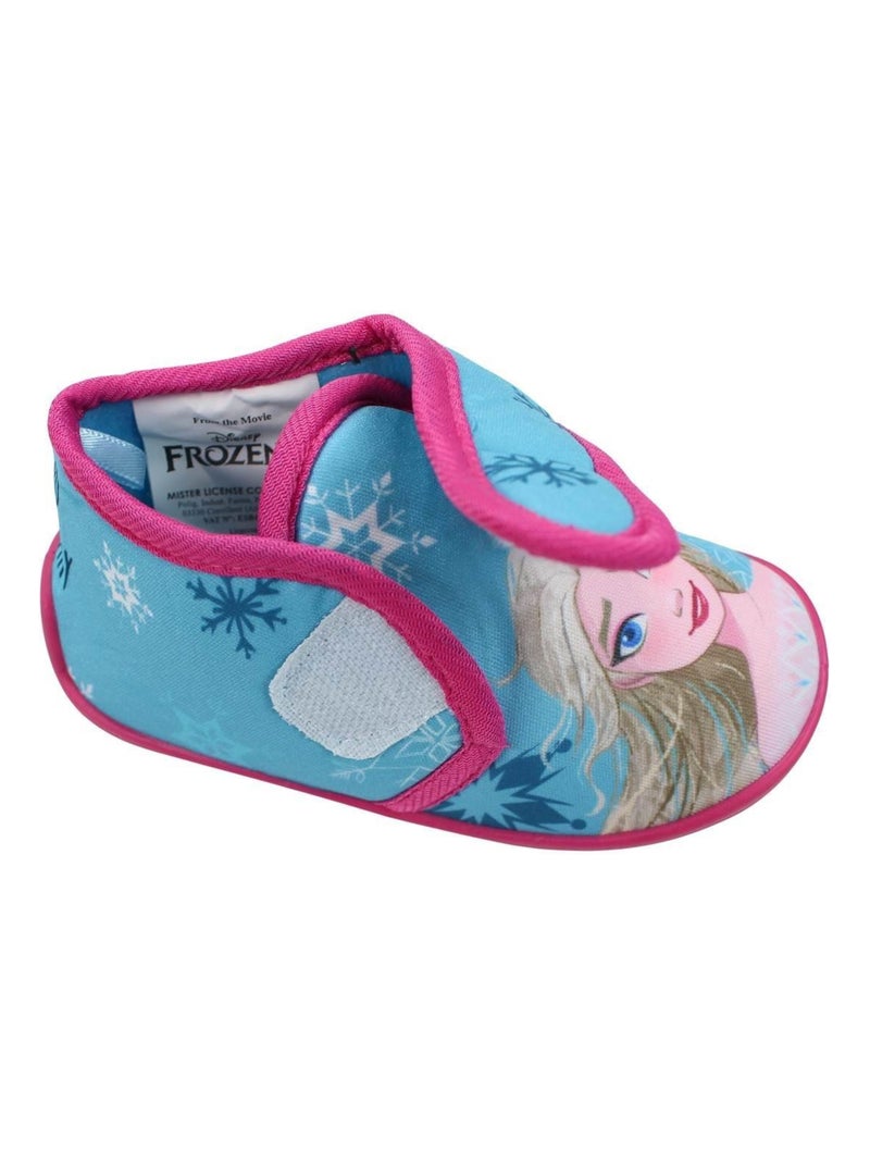 Disney - Chaussons imprimé La Reine Des Neiges Bleu - Kiabi