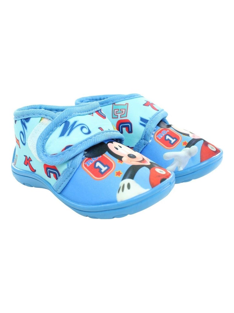 Disney - Chaussons imprimé Mickey Bleu - Kiabi