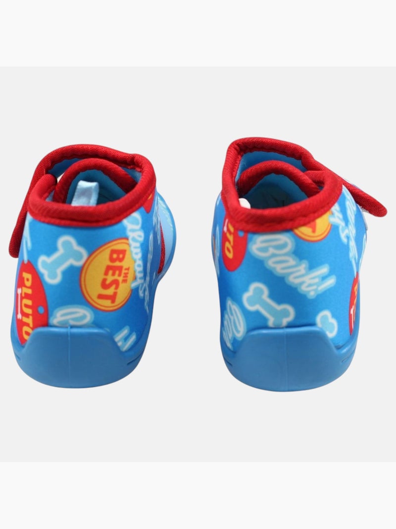 Disney - chaussons montants imprimés à fermeture scratch Rouge - Kiabi