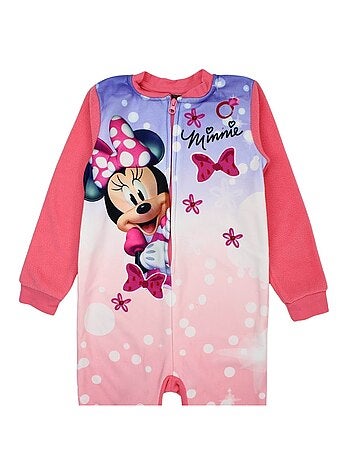 Disney - Combinaison bébé fille zippée rose et violet motif personnage