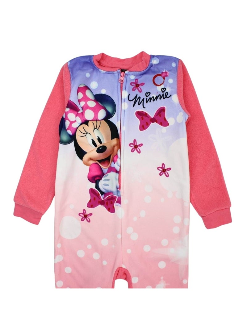 Disney - Combinaison bébé fille zippée rose et violet motif personnage Rose - Kiabi