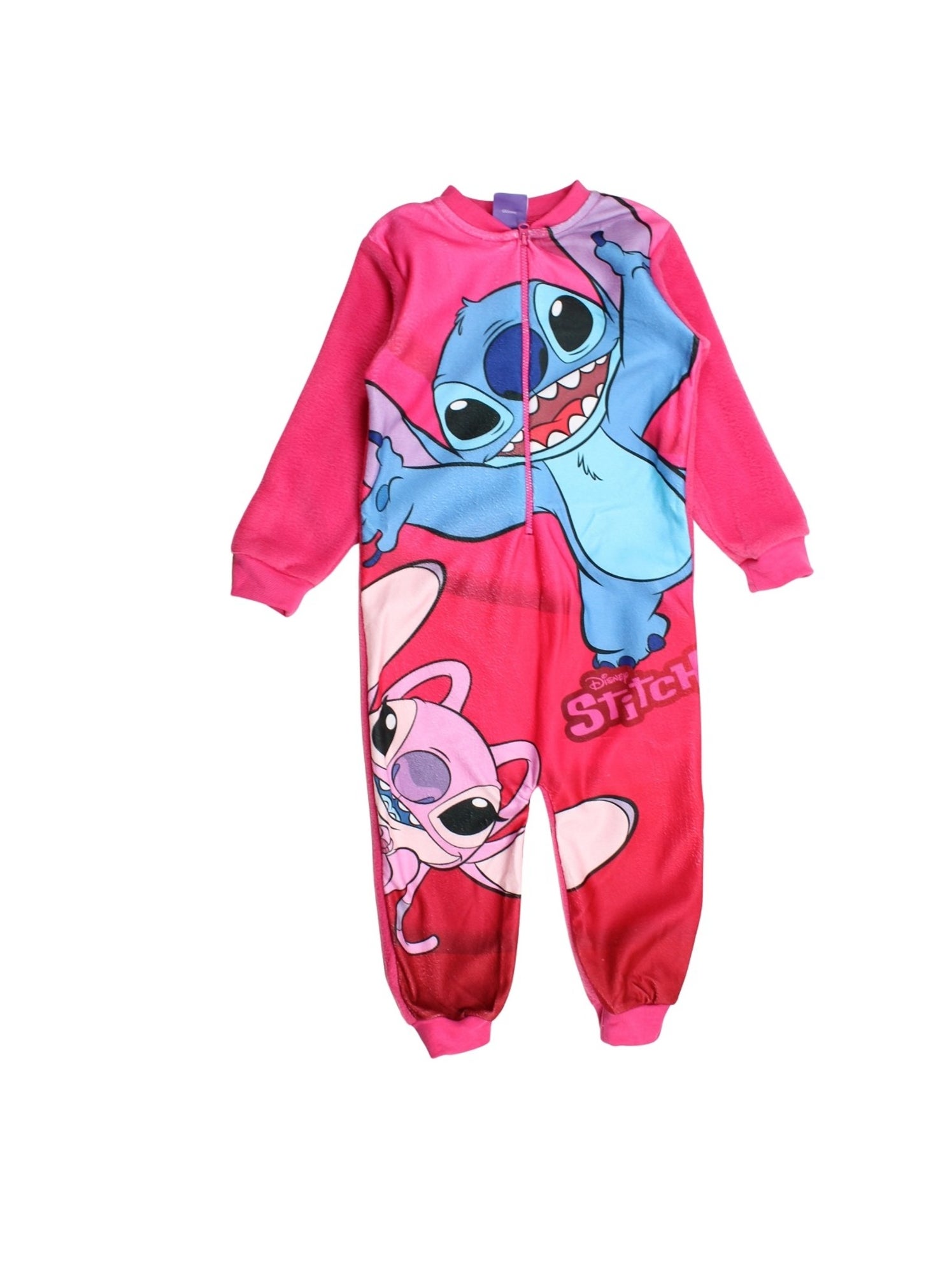 Grenouillère Femme Angel (Stitch Rose) Disney - Pyjama Onesie Polaire, Capuche Avec Oreilles - 4