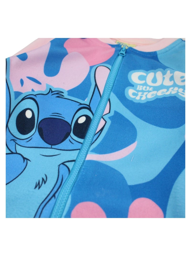 Disney - Combinaison polaire fille Lilo et Stitch Rose - Kiabi