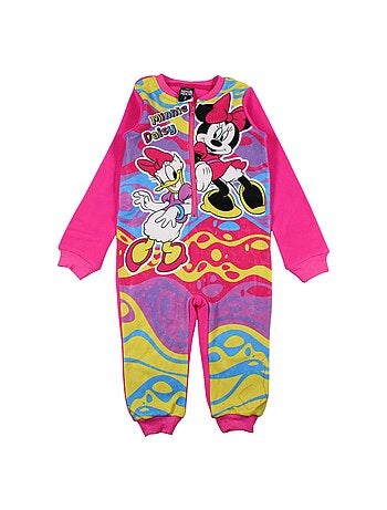 Disney - combinaison polaire zippée imprimée, manches longues
