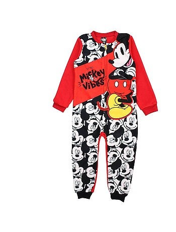 Disney - combinaison pyjama zippée imprimée, manches longues