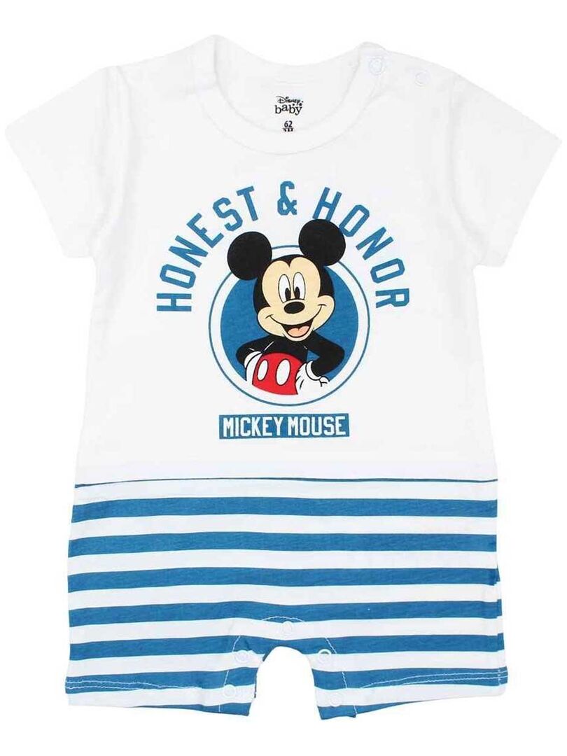 Disney - Grenouillere bébé garçon imprimé Mickey en coton