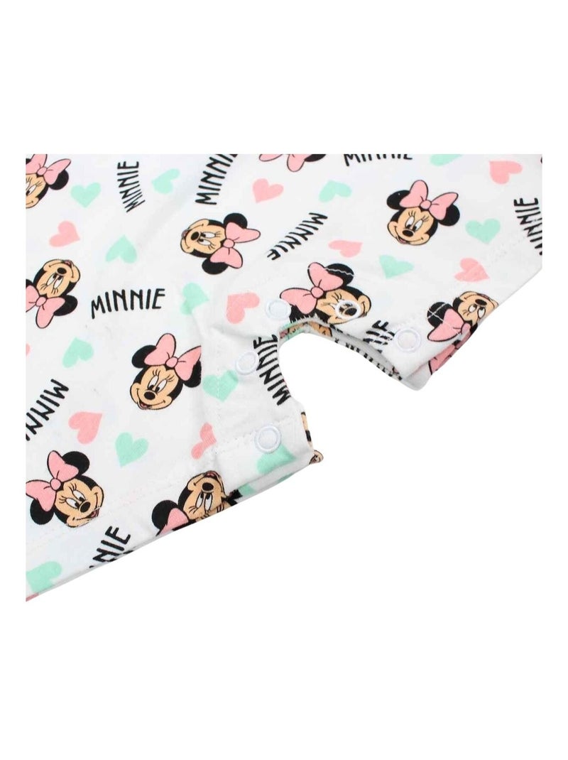 Disney - Combishort bébé Minnie Blanc - Kiabi
