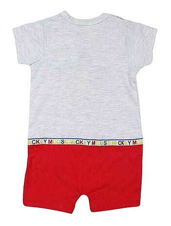 Disney - Combishort imprimé Mickey en coton