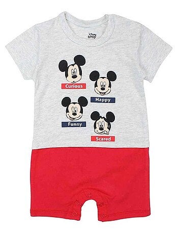 Disney - Combishort imprimé Mickey en coton