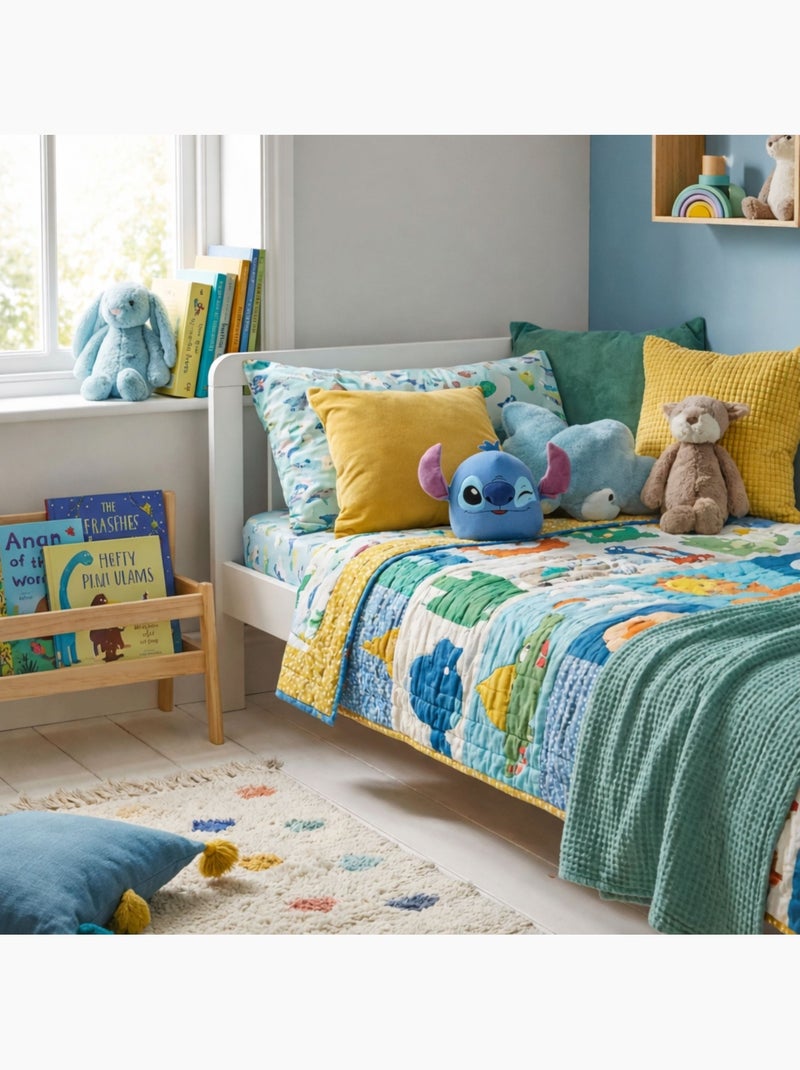 Disney - Coussin en forme de tête Bleu - Kiabi