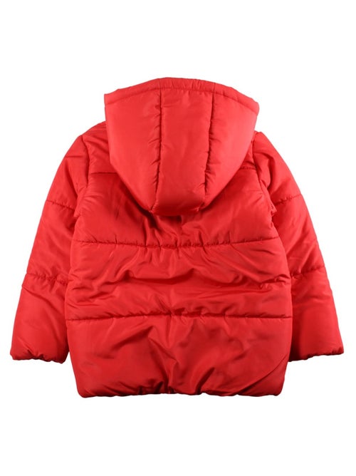 Disney - Doudoune enfant rose à capuche motif personnage - Kiabi