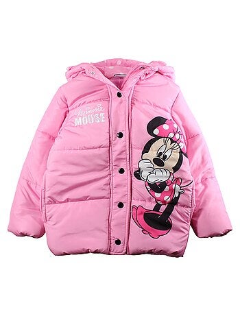 Disney - Doudoune enfant rouge à capuche motif personnage