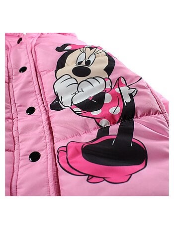 Disney - Doudoune enfant rouge à capuche motif personnage