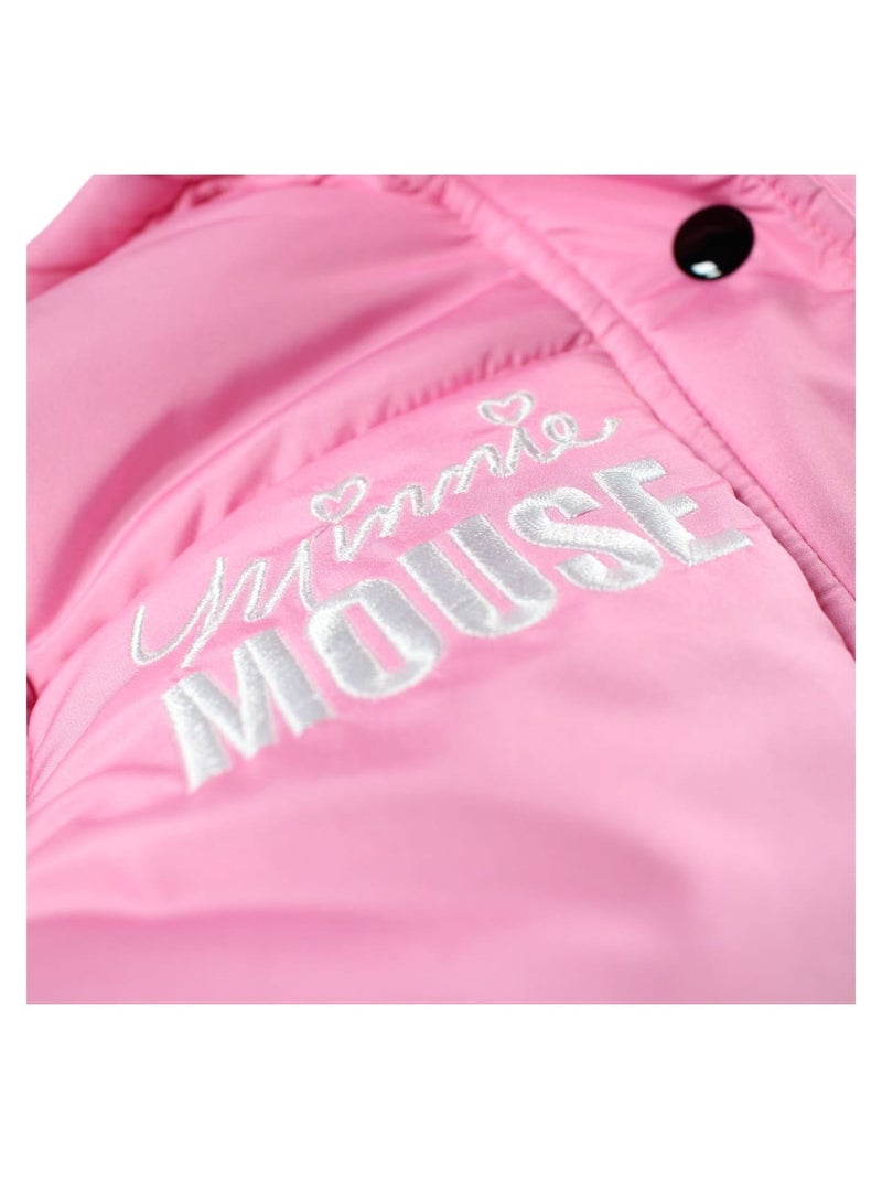 Disney - Doudoune enfant rouge à capuche motif personnage Rose - Kiabi