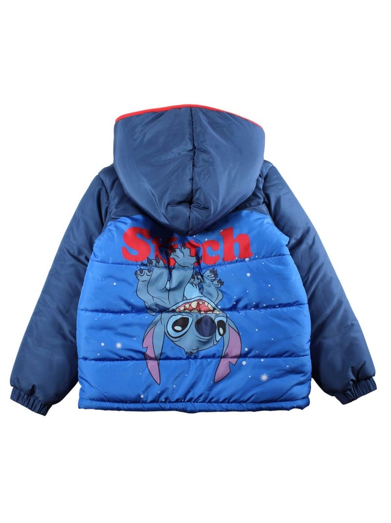 Disney - Doudoune garçon avec logo 2 couleurs avec personnage Bleu - Kiabi
