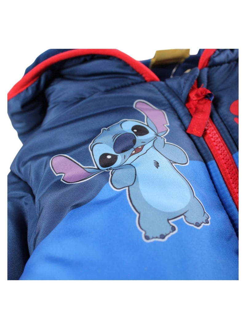 Disney - Doudoune garçon avec logo 2 couleurs avec personnage Bleu - Kiabi