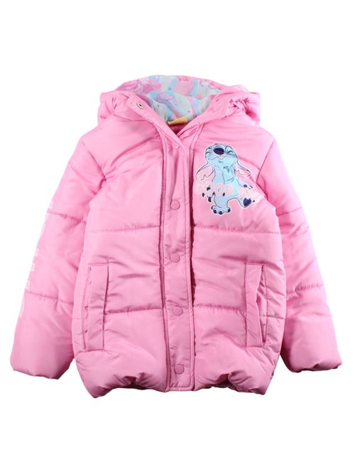 Disney - doudoune matelassée zippée à capuche imprimée - Kiabi