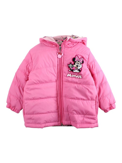 Disney - doudoune matelassée zippée à capuche imprimée - Kiabi