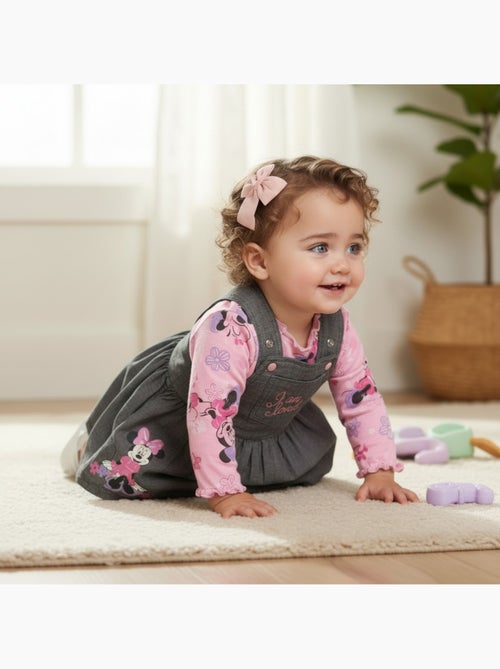 Disney - Ensemble bébé fille 2 pièces robe et t-shirt manches longues imprimé personnage - Kiabi